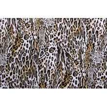 Textured Leopard DSI - lycra, natural