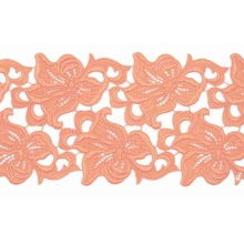 Lilia Lace Ribbon - coral