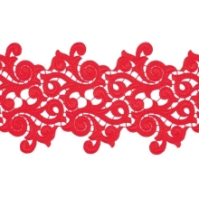 Lolita Lace Ribbon - scarlet