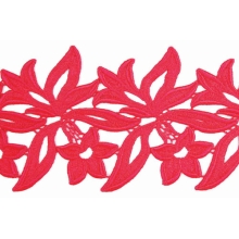 Sabrina Lace Ribbon - scarlet