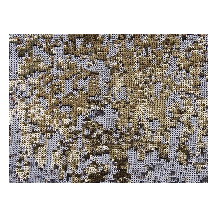 Chameleon Sequins Mesh - turkus-silver