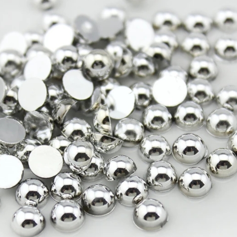 Half pearls silver