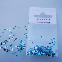 Crystal for nails aquamarine