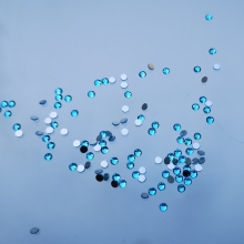 Crystal for nails aquamarine