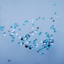 Crystal for nails aquamarine