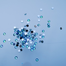 Crystal for nails aquamarine ab