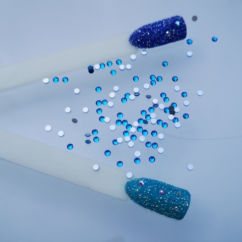 Crystal for nails capri blue
