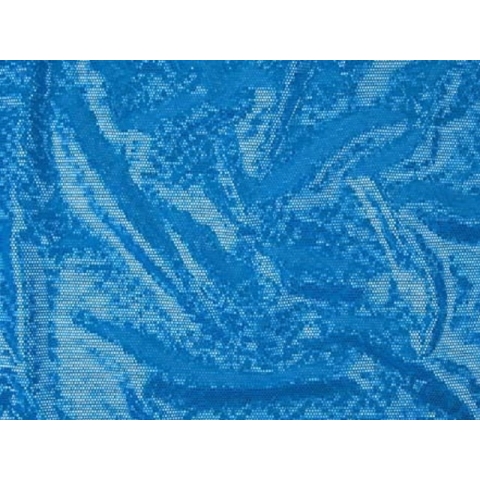 DISCO FOILED LYCRA turkus-aqua hologram