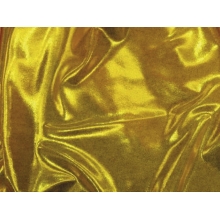 METALLIC DOT LYCRA gold on yellow