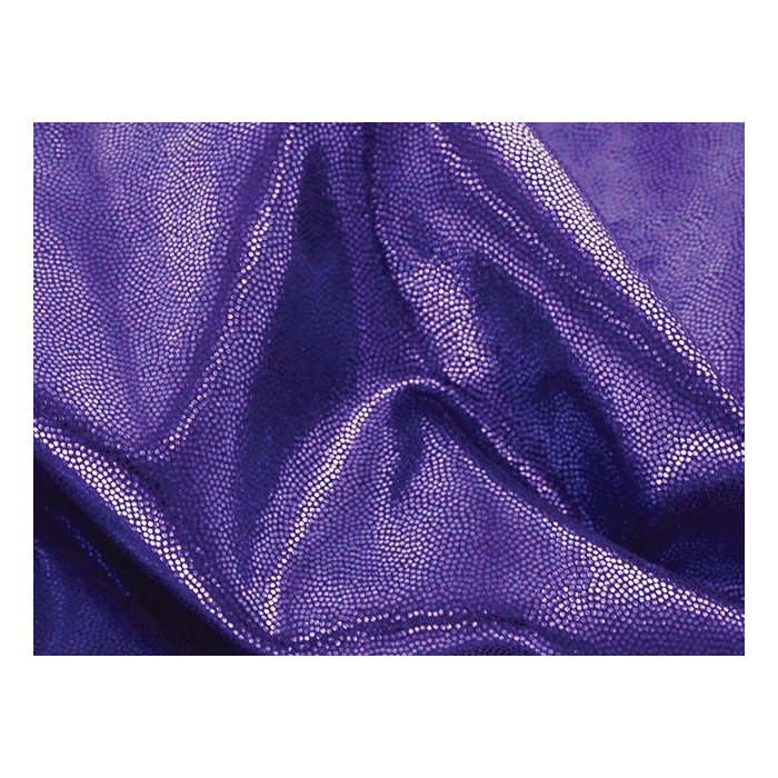 METALLIC DOT LYCRA purple on black