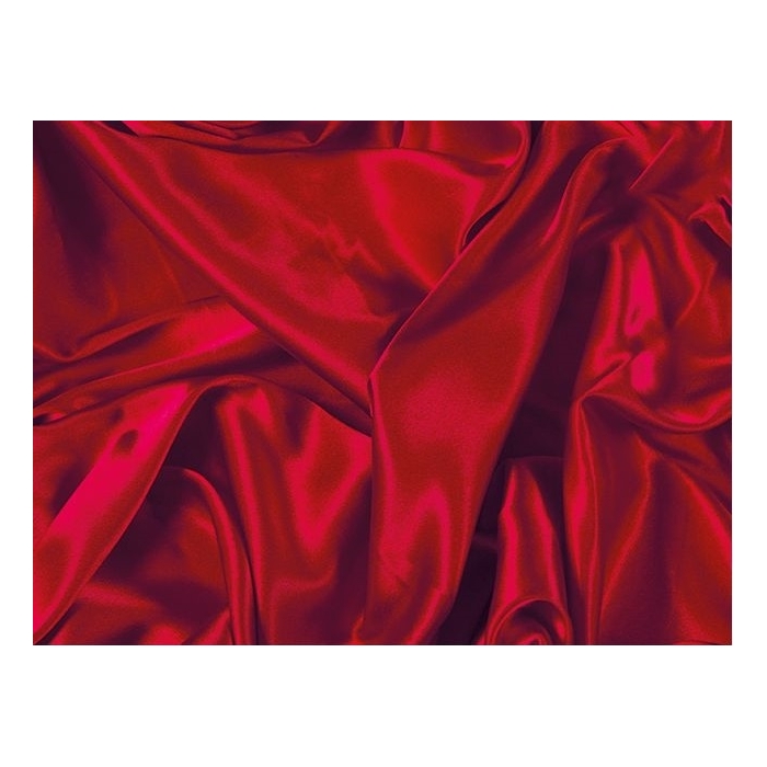 STRETCH SATIN CHR red