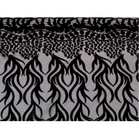 Gabriela Embroidery on Net CHR <span class='shop_red small'>(black)</span>