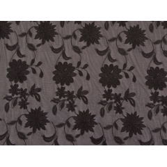 Botanic Embroidery on Stretch Net CHR