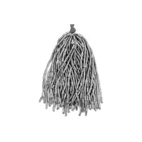 BUGLE BEADS silver