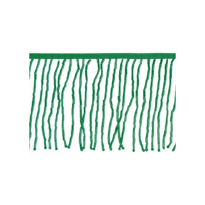 BEAD FRINGE emerald