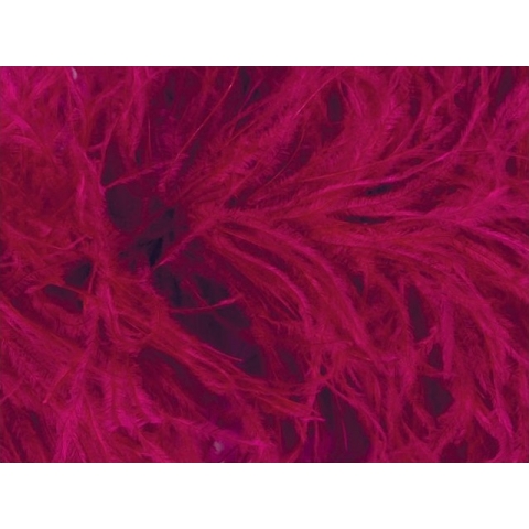 Feather Fringes CHR cherry red