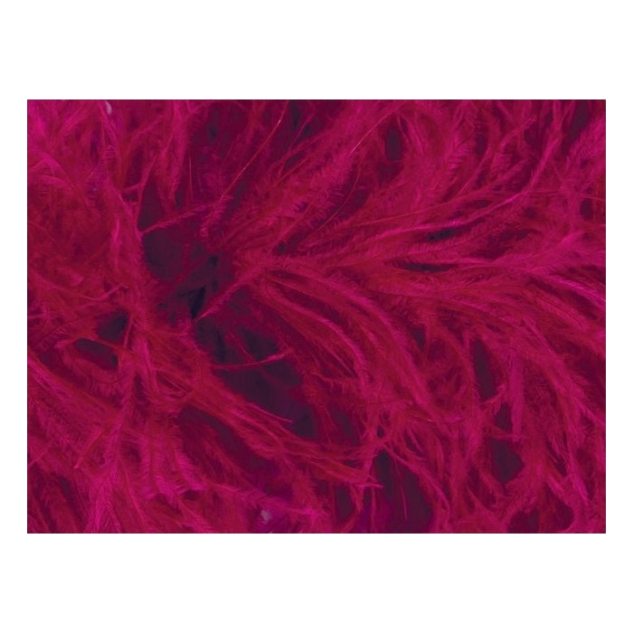 Feather Fringes CHR cherry red