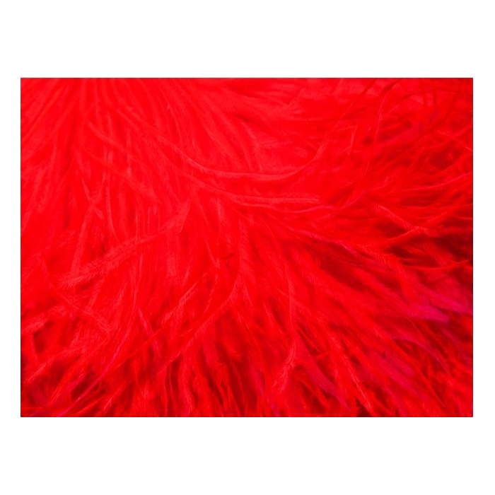 Feather Fringes CHR fluorescent red