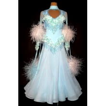 Ballroom dress Agata pale turquoise