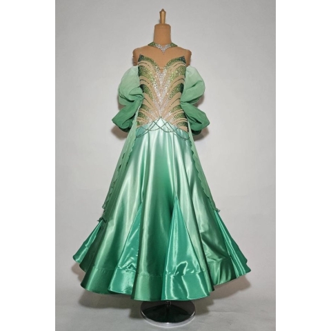 Ballroom dress MJD3036 SPEARMINT-EMERALD