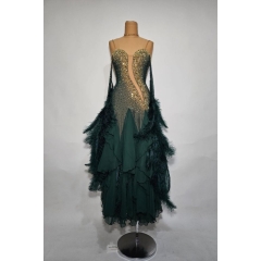 Ballroom dress Julia FOREST GREEN