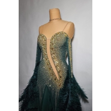 Ballroom dress Julia FOREST GREEN