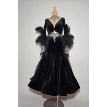 Ballroom dress BLACK/SILVER