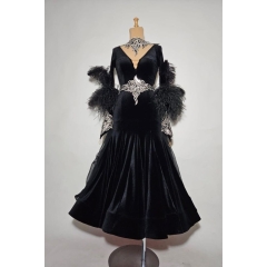 Ballroom dress BLACK/SILVER