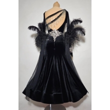Ballroom dress BLACK/SILVER