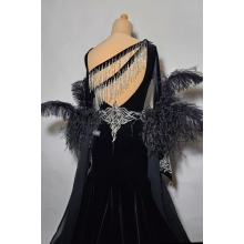 Ballroom dress BLACK/SILVER