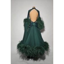 Ballroom dress Agata FOREST GREEN