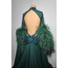 Ballroom dress Agata FOREST GREEN