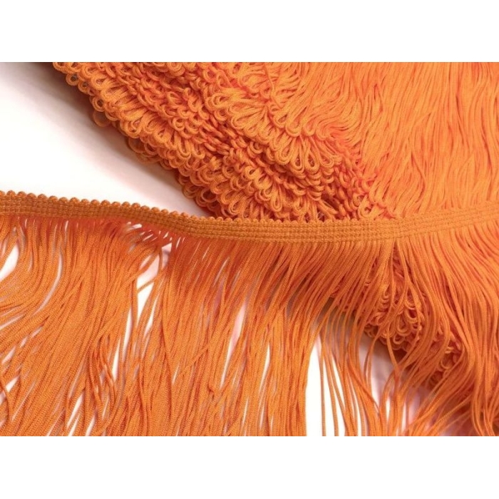 FRINGES DOUBLE LOOPED STRETCH clementine