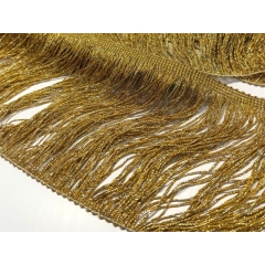 FRĘDZLE DOUBLE LOOPED STRETCH gold metalic