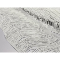 FRĘDZLE DOUBLE LOOPED STRETCH white