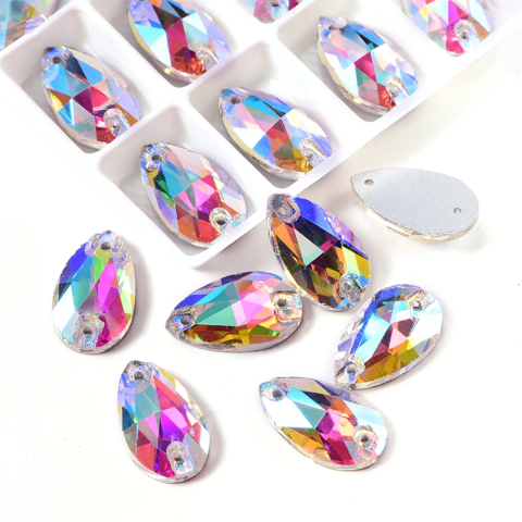 Teardrop crystal ab