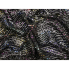 SEQUIN JERSEY black
