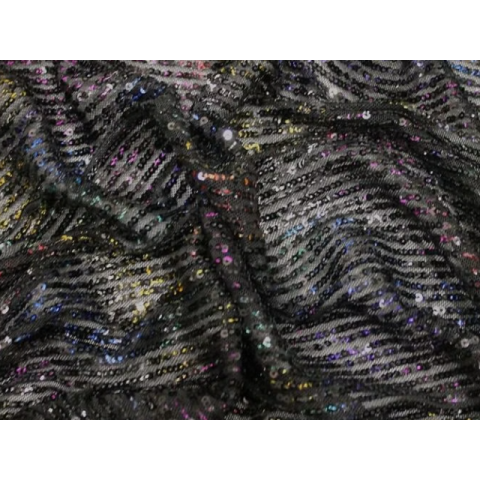SEQUIN JERSEY black