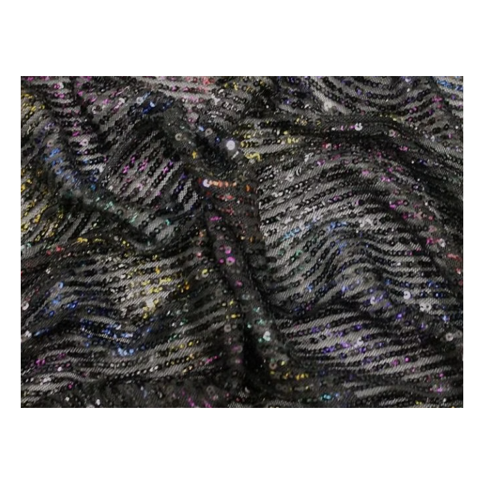 SEQUIN JERSEY black