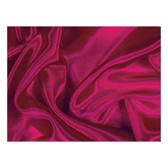 SATIN CHIFFON CHR cherry red