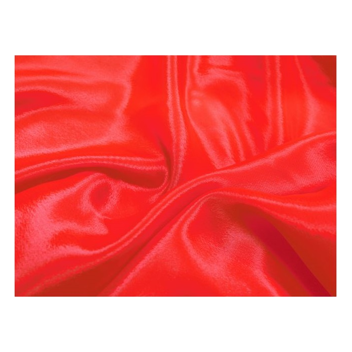 SATIN CHIFFON CHR hot red