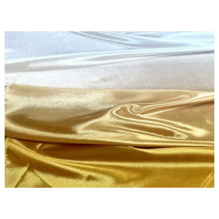 Satin chiffon shaded CHR gold-white