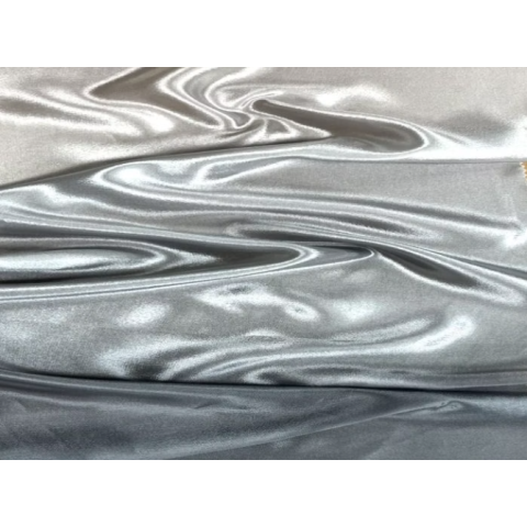 Satin chiffon shaded CHR hematite-silver