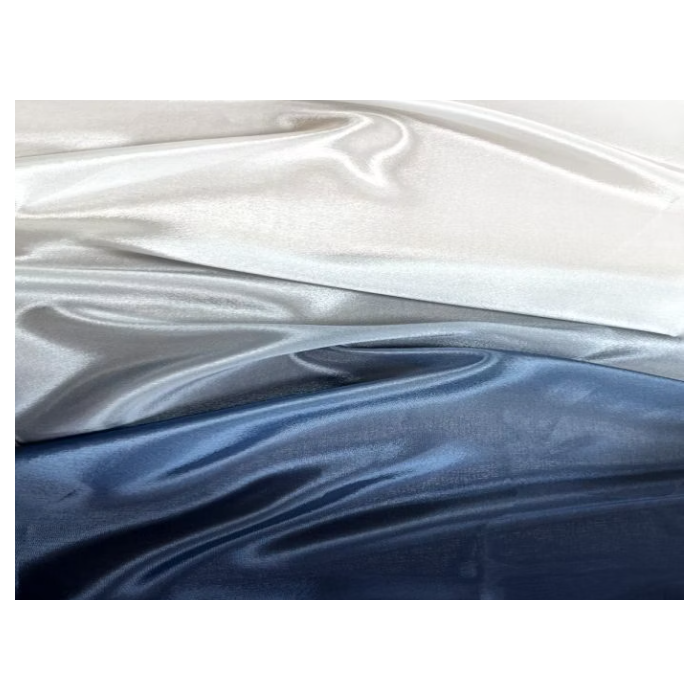 Satin chiffon shaded CHR midnight sky-white