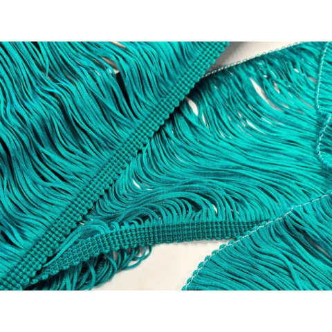 FRINGE CHRISANNE peacock blue