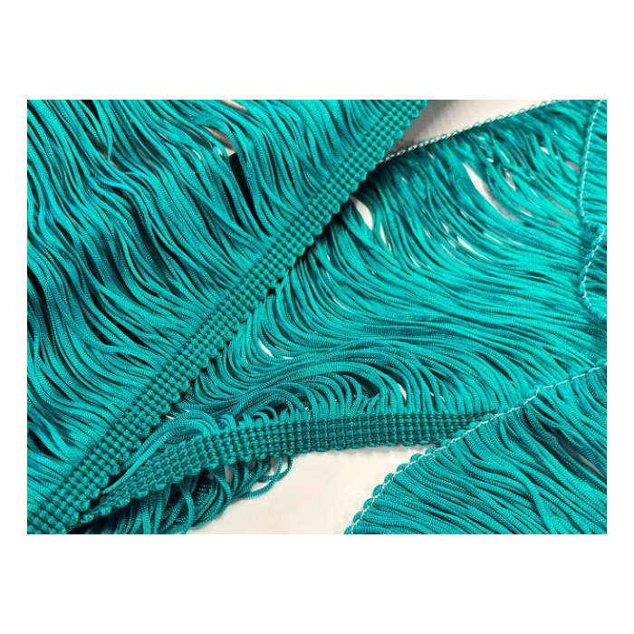 FRINGE CHRISANNE peacock blue