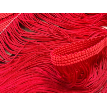 FRINGE CHRISANNE fluorescent red
