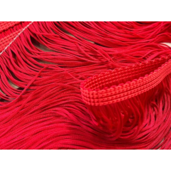FRINGE CHRISANNE fluorescent red