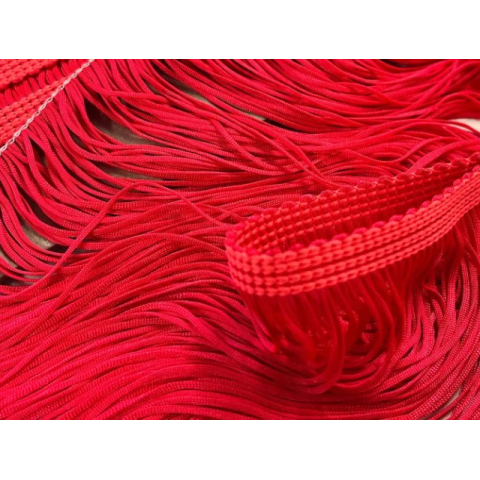 FRINGE CHRISANNE fluorescent red