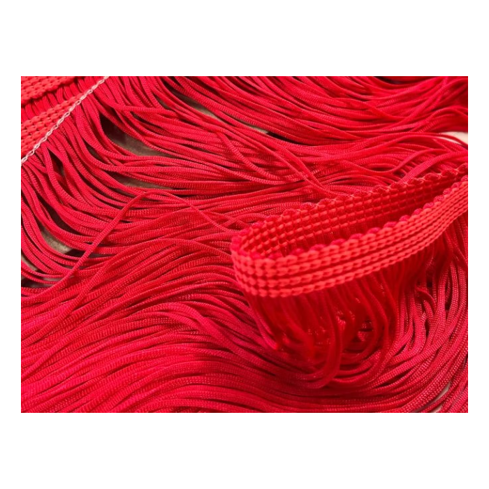 FRINGE CHRISANNE fluorescent red